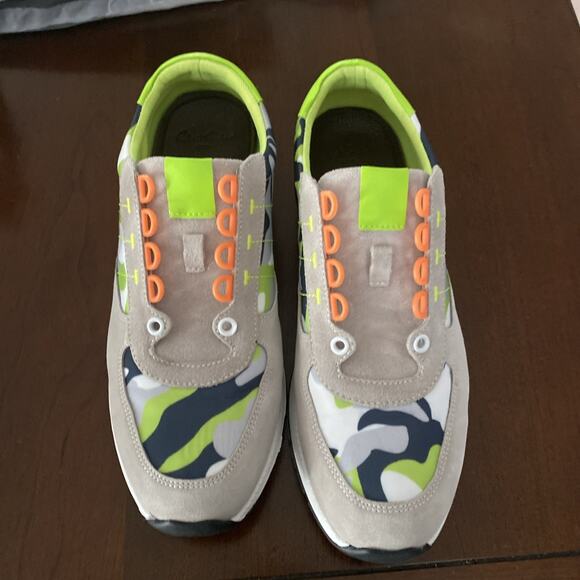 Robert Graham Edge RG5551L Mens camo Suede Lace Up Sneakers Sz 9 Missing Laces main image 6